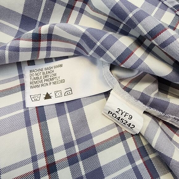 Orvis Shirt Womens 4 Plaid Long Sleeve 1/2 Button Up Top Casual Pockets Outdoor - Picture 14 of 14